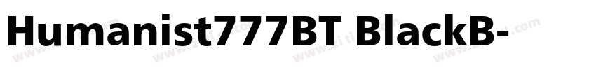 Humanist777BT BlackB字体转换 Humanist777BT BlackB字体转换